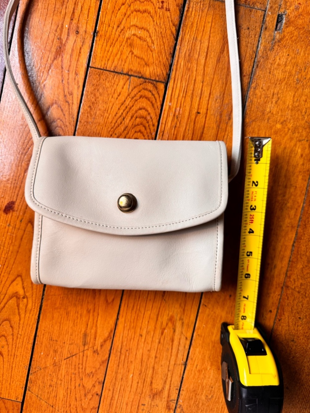 Vintage Coach Legacy Chrystie Bag USA White/Beige 0404 237 Purse